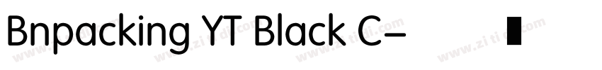 Bnpacking YT Black C字体转换